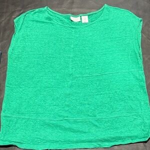Sigrid Olsen Jade Green Short Sleeve Tee